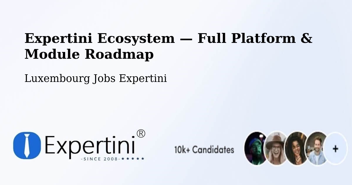 Expertini Ecosystem — Full Platform & Module Roadmap – Kopstal